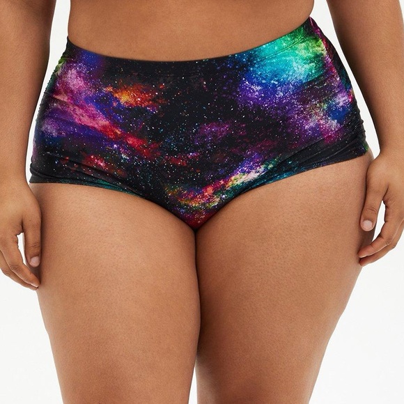 NWT! TORRID galaxy print high rise bikini bottoms, 2X. - Picture 1 of 7